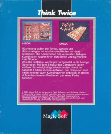 Think Twice box cover back